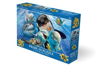 Obrázek z Puzzle 3D - Smějící se mořská zvířata 